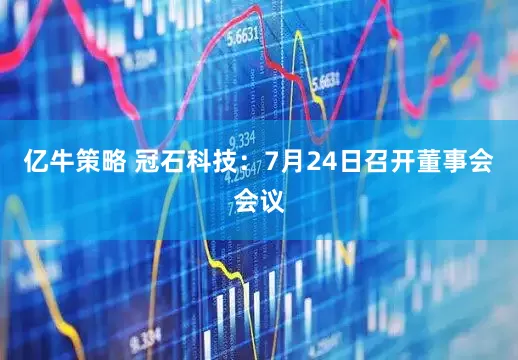 亿牛策略 冠石科技：7月24日召开董事会会议